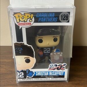 Funko Pop! Carolina Panthers Figure Christian McCaffrey #128